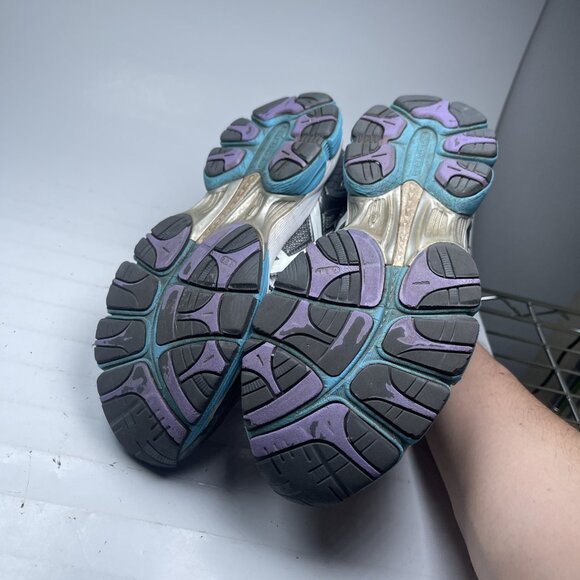 Y2K VTG Asics Womens Gel Nimbus 14 T291N Gray Running Shoes Sneakers Size 8 - Picture 6 of 16